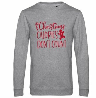 Kersttrui &quot;Christmas calories don`t count&quot;